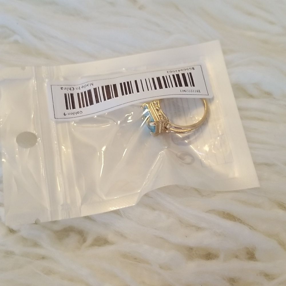 Ocean blue size 7 ring - Picture 3 of 8